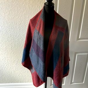 BB Dakota reversible, multicolor poncho
